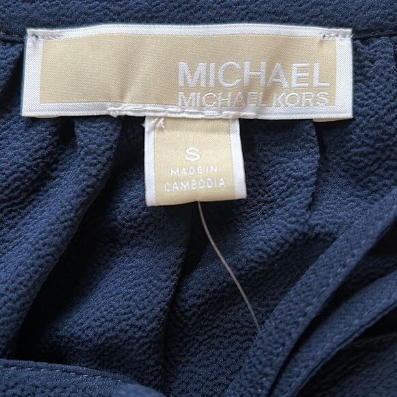 NEW Michael Kors Cold Shoulder Blouse - Picture 2 of 7